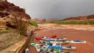 flash flood 8/20/2022 The Green River out of Moab UT