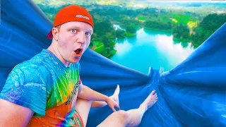 The BIGGEST Backyard WATER SLIDE Challenge!