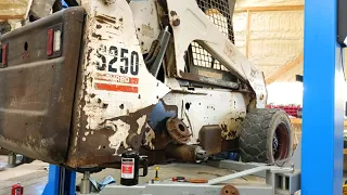 Detailed Bobcat wheel seal replacement with common tools *satisfying*