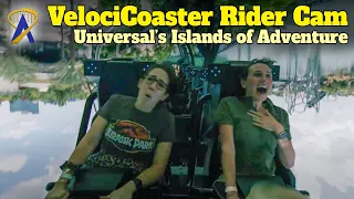 Jurassic World VelociCoaster Rider Cam at Universal Orlando's Islands of Adventure Park