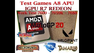 AMD A8 Test 7600 - 7650k - 7680 APU Test In 7 Games (2020) iGPU R7 Redeon