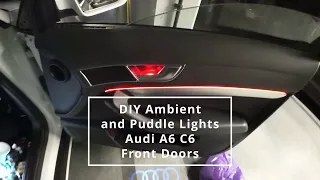 Audi A6 C6 Upgrade: Installing Symphony Ambient & Puddle Lights #CarMods #AmbientLights #AudiA6C6