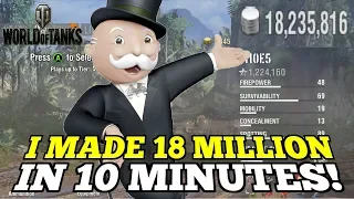 I Made 18 MILLION CREDITS In Just 10 MINUTES! || World of Tanks: Mercenaries