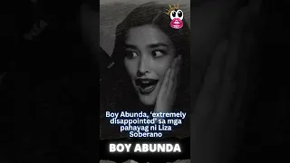 Boy Abunda labis na pagkadismaya tungkol sa inilabas na vlog ni Liza Soberano