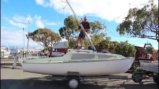 Rigging, Launching & Sailing a 21 foot trailer Yacht single handed - Nelson NZ