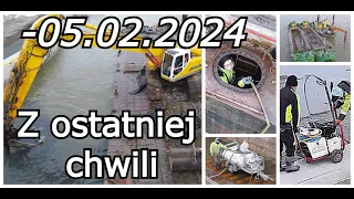 ETAP II Przekopu Mierzei Wiślanej -05.02.2024 Poniedziałkowa Relacja