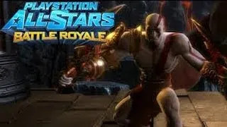 Playstation All Stars Battle Royale - Kratos Match #3 {Level 3 Super, 1st Place Victory}