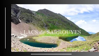 Lacs de Sarrouyes 2169m depuis le col d'Azet