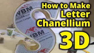 How to Make 3D Letter Using Acrylic and Chanellium | 3D Signage | Signboard Making | LED Letters