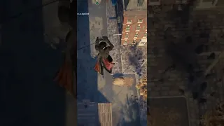 Leap of faith from a Zipline #assassinscreed #leapoffaith #gameplay #gaming #shorts