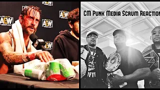 CM Punk Shoot Media Scrum | Reaction