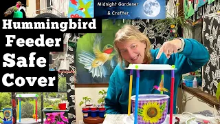 Hummingbird Feeder Dollar Tree $1 Rain or Sun Shine SAFETY COVER for Wild Birds Hummingbirds Orioles