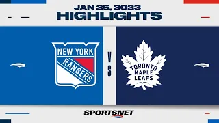 NHL Highlights | Rangers vs. Maple Leafs - January 25, 2023