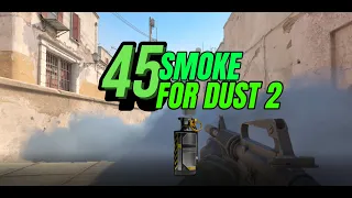 CS2 - Dust2 ALL SMOKES Tutorial (45 Smokes)