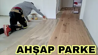 How to lay wooden parquet - wooden parquet flooring work from the German master