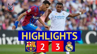 Barcelona vs Real Madrid 2-3 Extended Highlights & All Goals 2022 HD