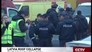 Latvia roof collapse:death toll reaches 51 Friday