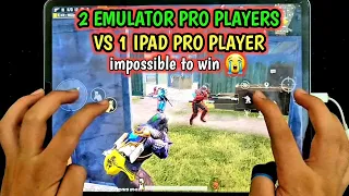 2 EMULATOR PLAYERS VS M24 KING 🤴 | 1 VS 2 AGAINST EMULATOR PLAYERS | IPAD PRO 6-FINGERS CLAW HANDCAM