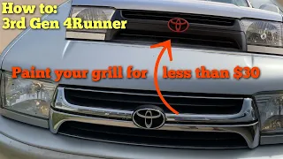 3rd Gen 4Runner-Paint the Grill, Running Board Removal