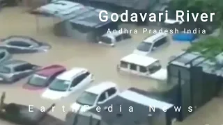 EarthPedia News || Godavari River Andhra Pradesh,India Flood 18 August 2020 Video Footage