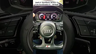 Audi A1 Sportback 30TFSI  S Line Acceleration 0-100 kmh #acceleration #audi #sline #a1