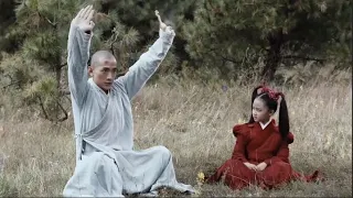 She taught her Kung Fu skills to the little monk, and he turned out to be a Kung Fu prodigy.