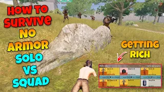 How To Survive No Armor 🚫 Solo vs Squad 🔥 | Don’t Do This Mistake 🤯 | Metro Royale Chapter 10