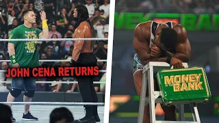 Big E Shocks Fans And Wins Money In The Bank 2021...John Cena Returns And Confronts Roman Reigns