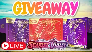 Scarlet & Violet Base Elite Trainer Boxes, Subscriber Giveaway!!! Case Giveaway Part 2/3