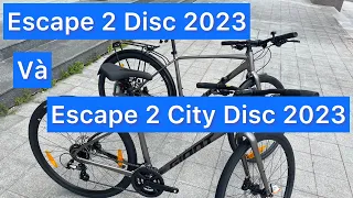 So sánh Giant Escape 2 Disc và Escape 2 City Disc | khác nhau duy nhất về bộ baga và chắn bùn