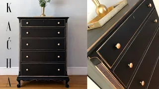 How to Chalk Paint / Easy DIY beginner tutorial w gilding wax