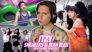 DANCER REACTS TO ITZY | 'Sneakers' & 'Blah Blah Blah' MVs & Dance Practice, & Dance Movie