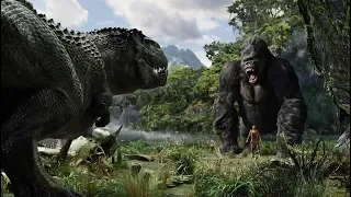 Kong Vs T-Rex -Trận chiến 1 chấp 3 Mãn Nhãn  Nhất - [KingKong(2005) 1080p - 60fps].Mp4