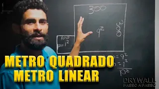 É muito SIMPLES calcular o Metro Quadrado e LINEAR de um cômodo! | DryWall Passo a Passo