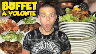 JE DÉVALISE UN BUFFET À VOLONTÉ DE GRANDE QUALITÉ !!