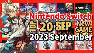 Top 20 New Nintendo Switch Games of September 2023