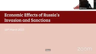 Economic Effects of Russia’s Invasion and Sanctions