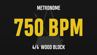 750 BPM 4/4 - Best Metronome (Sound : Wood block)