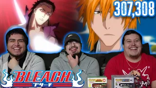 Aizen Kills Gin! | Goodbye...Rangiku (Bleach Ep 307-308) - TF Reacts