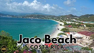 JACO BEACH WALK COSTA RICA 4K | Walk the beach in JACO COSTA RICA | Popular beaches in Costa Rica