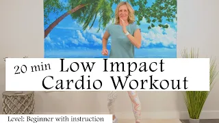 20 minute Low Impact Cardio Workout for Seniors and Beginners