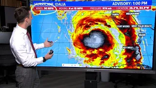 Tropical update: Hurricane Idalia rapidly gaining strength in the Gulf