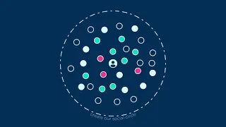 Social circle animation - 2D motion graphics