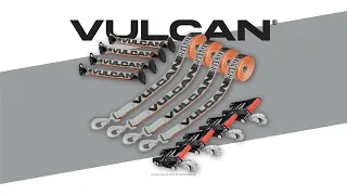 VULCAN 8-Point Roll Back Vehicle Tie Down Kit with Snap Hooks on Both Ends - 4 Pack - Silver Series