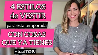 4 ESTILOS para VESTIR ESTA TEMPORADA CON COSAS QUE YA TIENES 🌾👗👔🎀 | haul TEMU ad