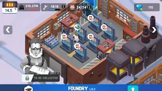 Frozen city, foundry is a big problem 6 machines ⚙️ and only 1 worker 👷‍♂️