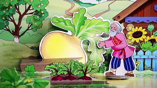 Russian folk tale Turnip in English. Сказка Репка на английском языке.