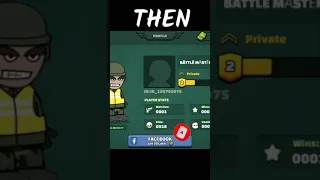 Mini Militia Transformation| Then VS Now | #shorts | Mini Militia | da2 |