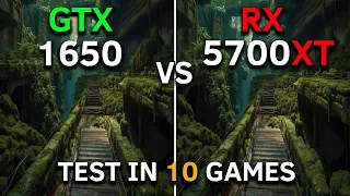 GTX 1650 vs RX 5700 XT | Test In 10 Games at 1080p | How Big is The Difference?