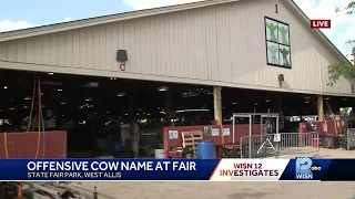 Offensive cow name at Wisconsin State Fair